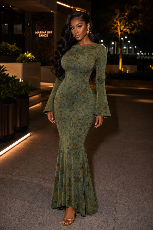 Emerald Wisper Dress
